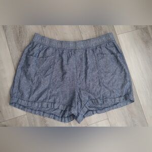 Old Navy Linen Blend Blue Shorts size 3X